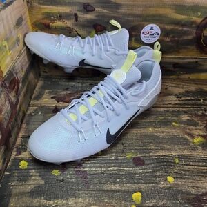 Nike Alpha Huarache 9 Elite Low Lax SE Grey‎ Black Cleats Men Size 11.5 NEW!